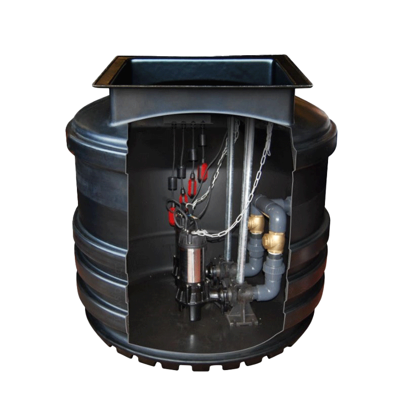 Mini Twin Sewage & Wastewater Small Pumping Station (1000mm x 1000mm)