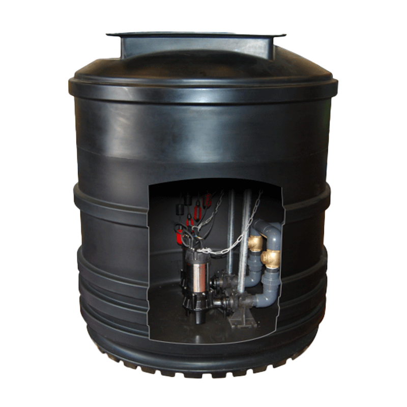 Twin Maxi 1.2mØ Sewage Pumping Station (1200mm X 2000mm)
